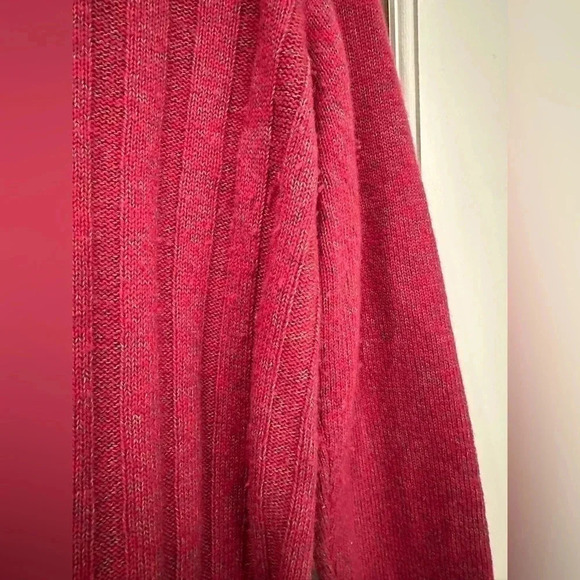 Talbots | Pink Merle Merino Wool Blend Turtleneck Sweater Size MP Medium Petite - Picture 8 of 11